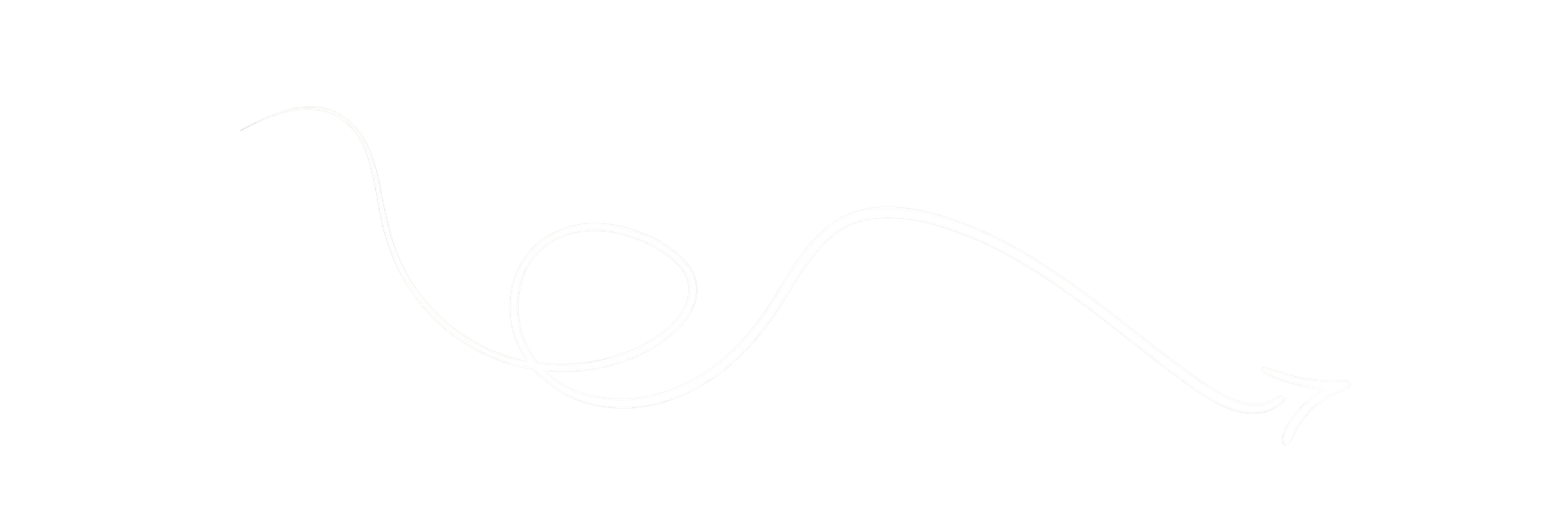 Minimal curved arrow illustration pointing to the right